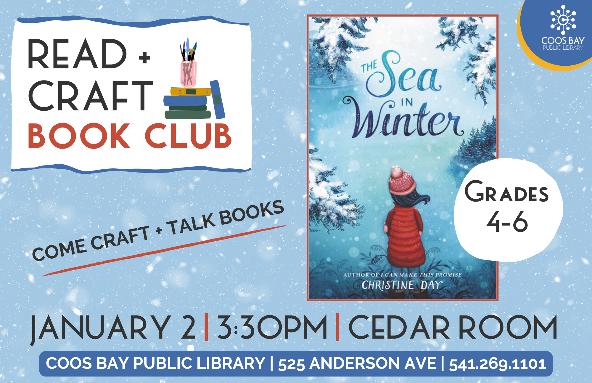 Read + Craft January Book flyer
