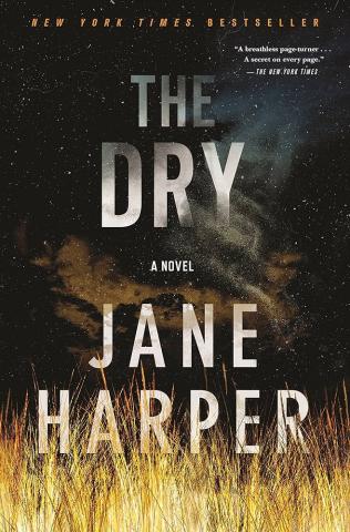 A starry sky on the top 2/3rds of the book, gold wheat covers the bottom third. The title is partially fading into the stars and the author's name, Harper is partially covered by the wheat.