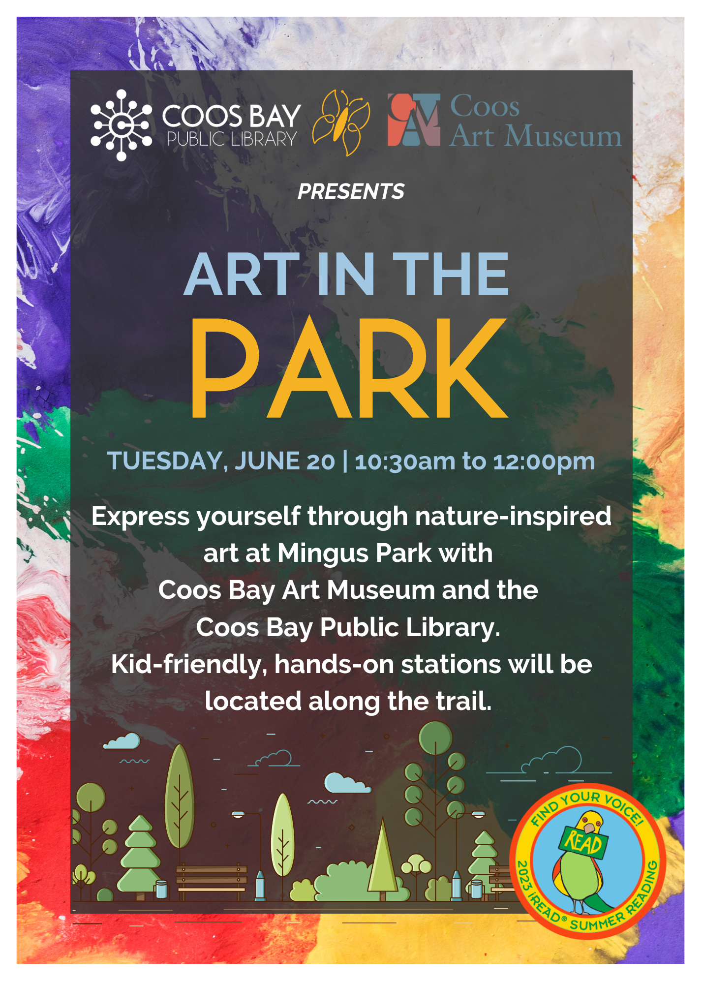 art in the park flyer