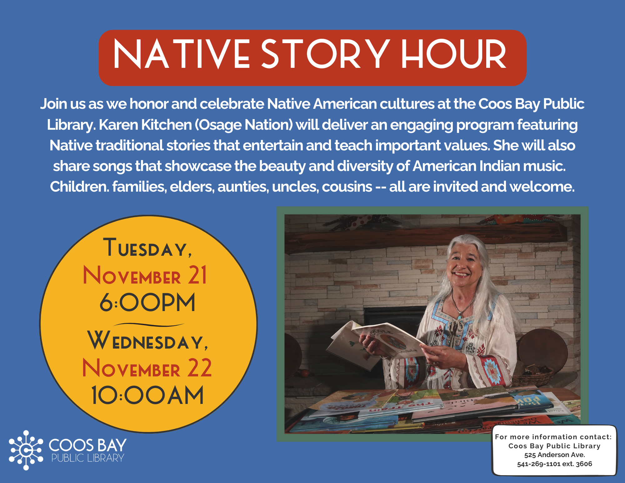 Native Story Hour With Karen Kitchen