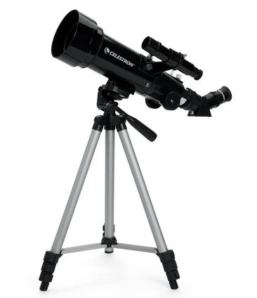 Telescope on a tripod.