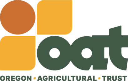 Oregon Agricultural Trust logo (green, yellow and orange on white background)