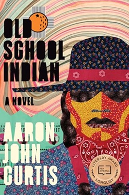 Old School Indian book cover with artistic rendering of native american wearing hat. Colorful background with American Spirit cigarette logo in background