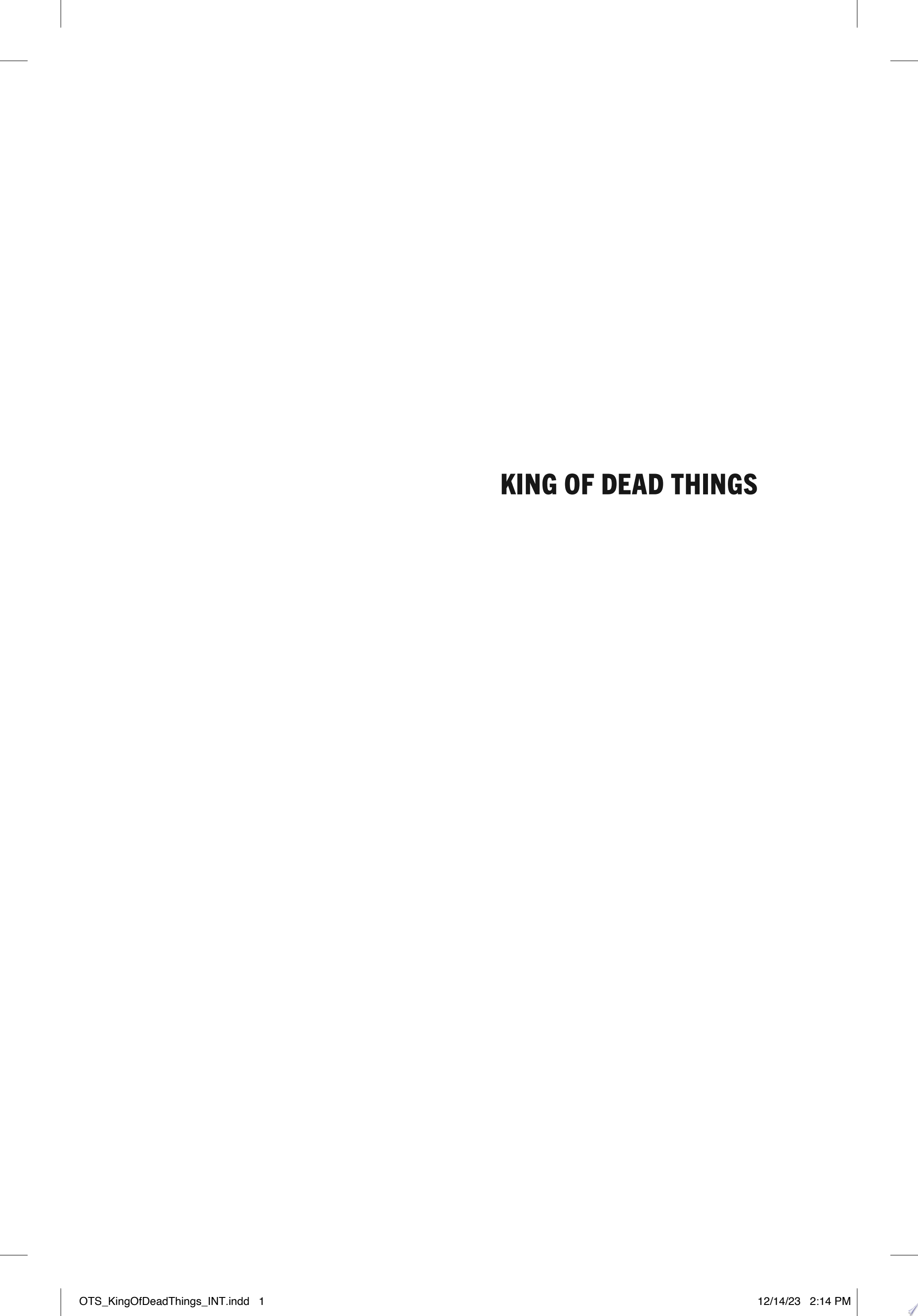 Image for "King of Dead Things"