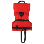 Red infant life jacket