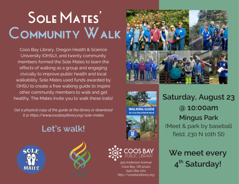 Event flyer w/pics of Sole Mates, cover of guide. Includes info about where and when