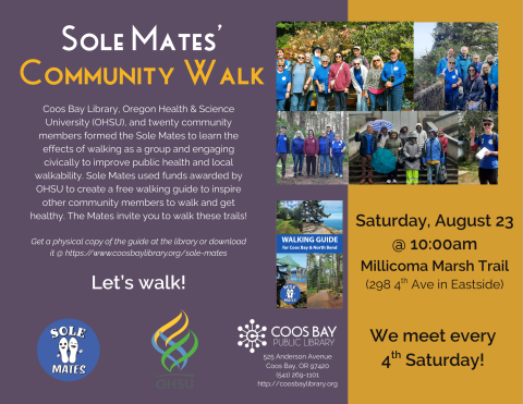 Event flyer w/pics of Sole Mates, cover of guide. Includes info about where and when