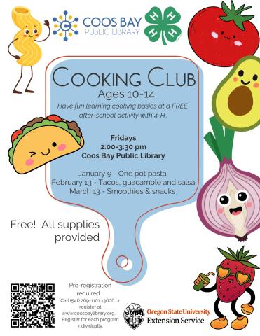 Tween Cooking Club For Ages 10-14