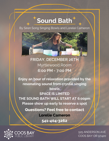 Sound Bath Flyer 6-7 pm