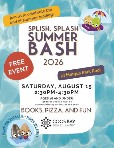 Summer Reading Pool Party: Saturday, August 15, 2:30pm