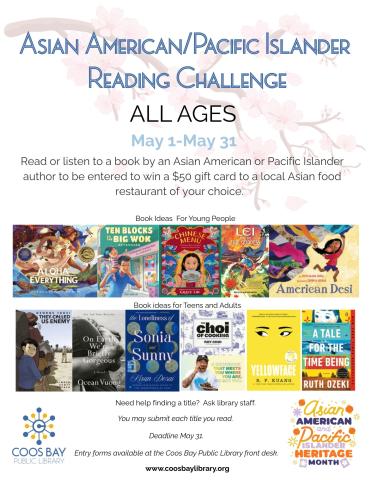 Asian American/Pacific Islander Reading Challenge May 1-31, All Ages