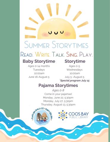 SRP: Baby Storytime Tuesdays at 10:00