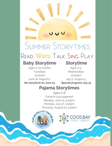 SRP 2026 Storytime 10:00am Wednesdays