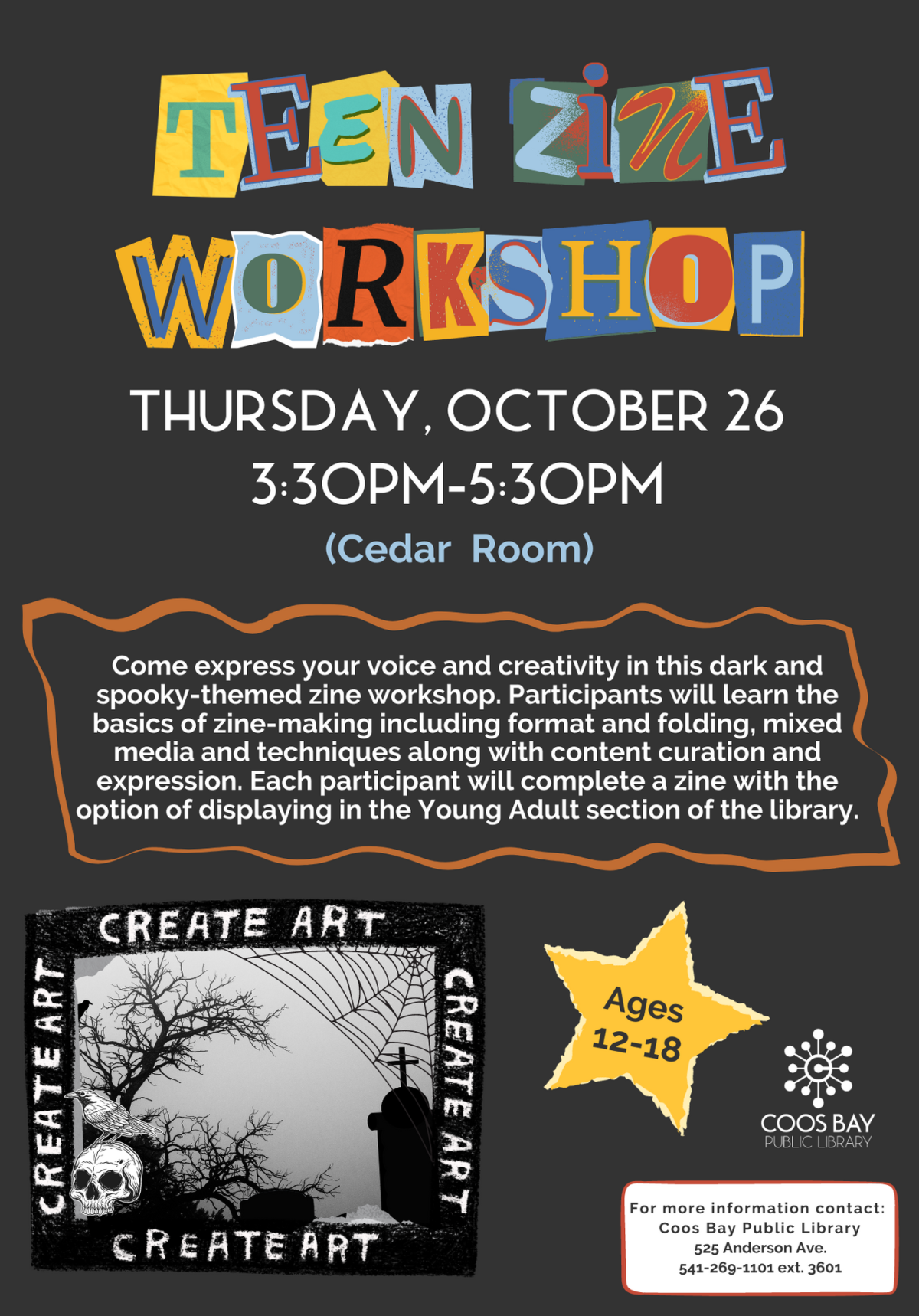 Spooky Teen Zine Workshop