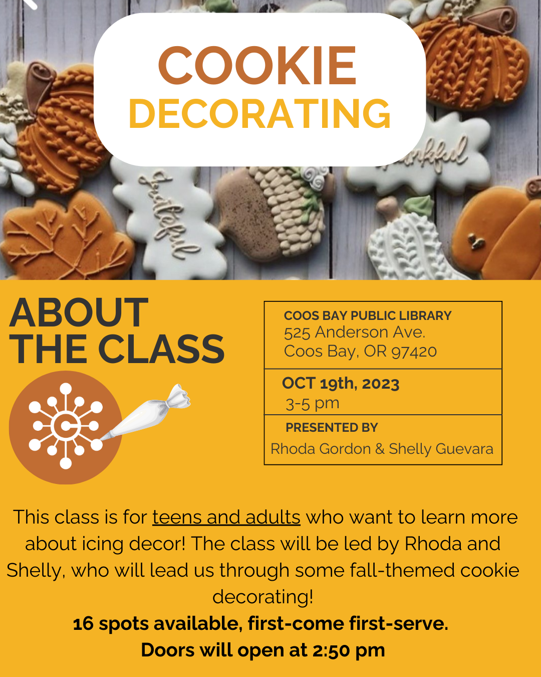 Cookie Decorating Flyer