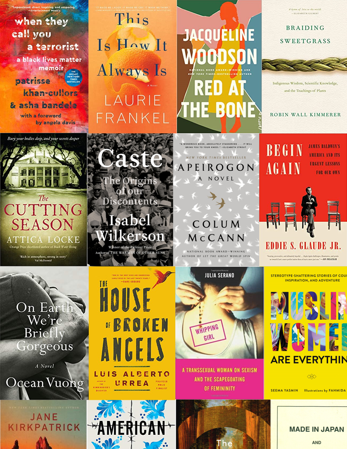 Covers of books we read