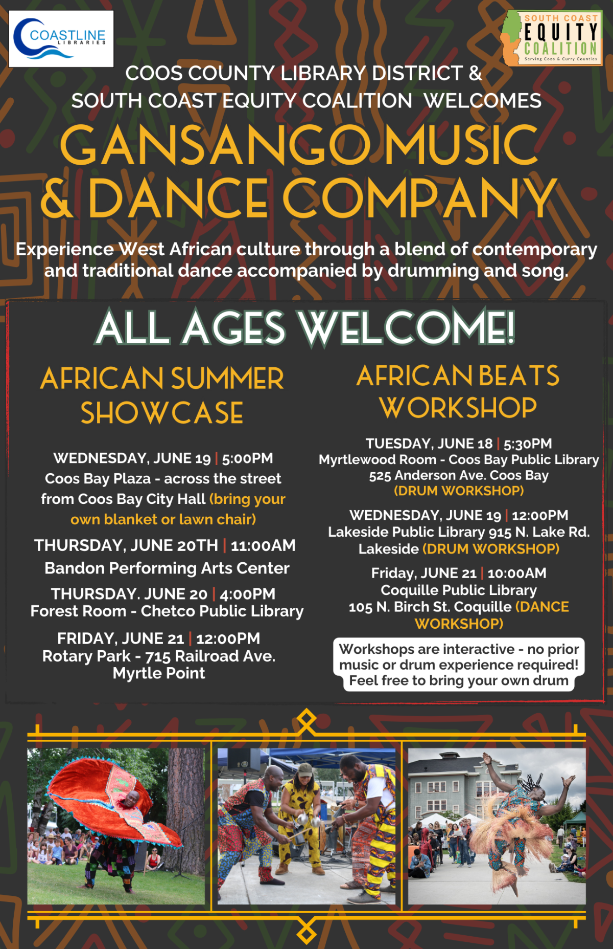 Gansango Events Flyer