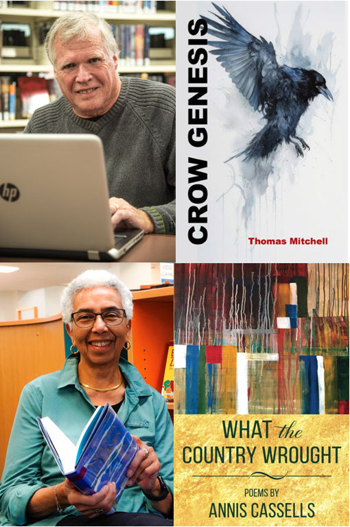 Pics of Tom and Annis next to pics of their latest books