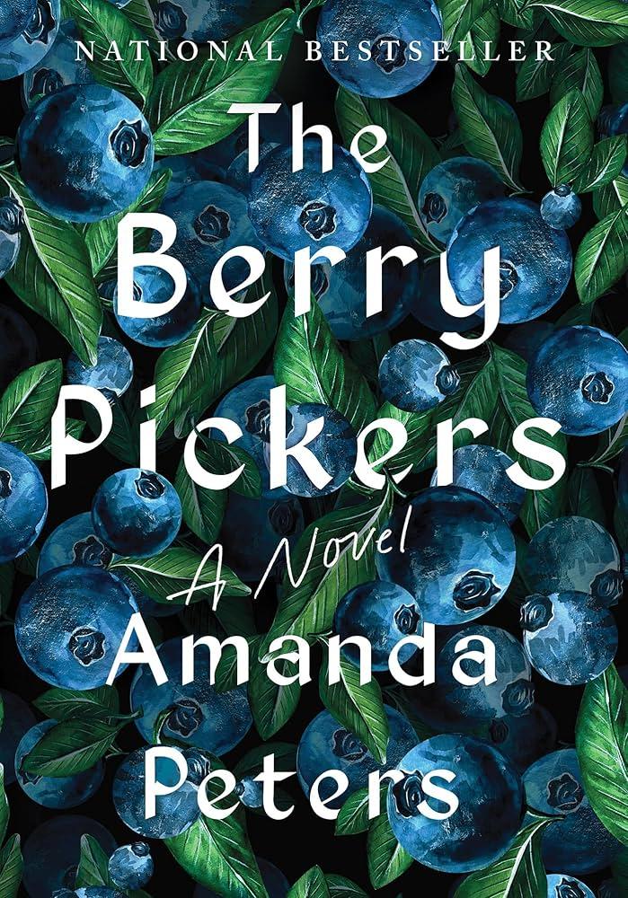 The whole cover is filled with multiple blueberries amidst green leaves.