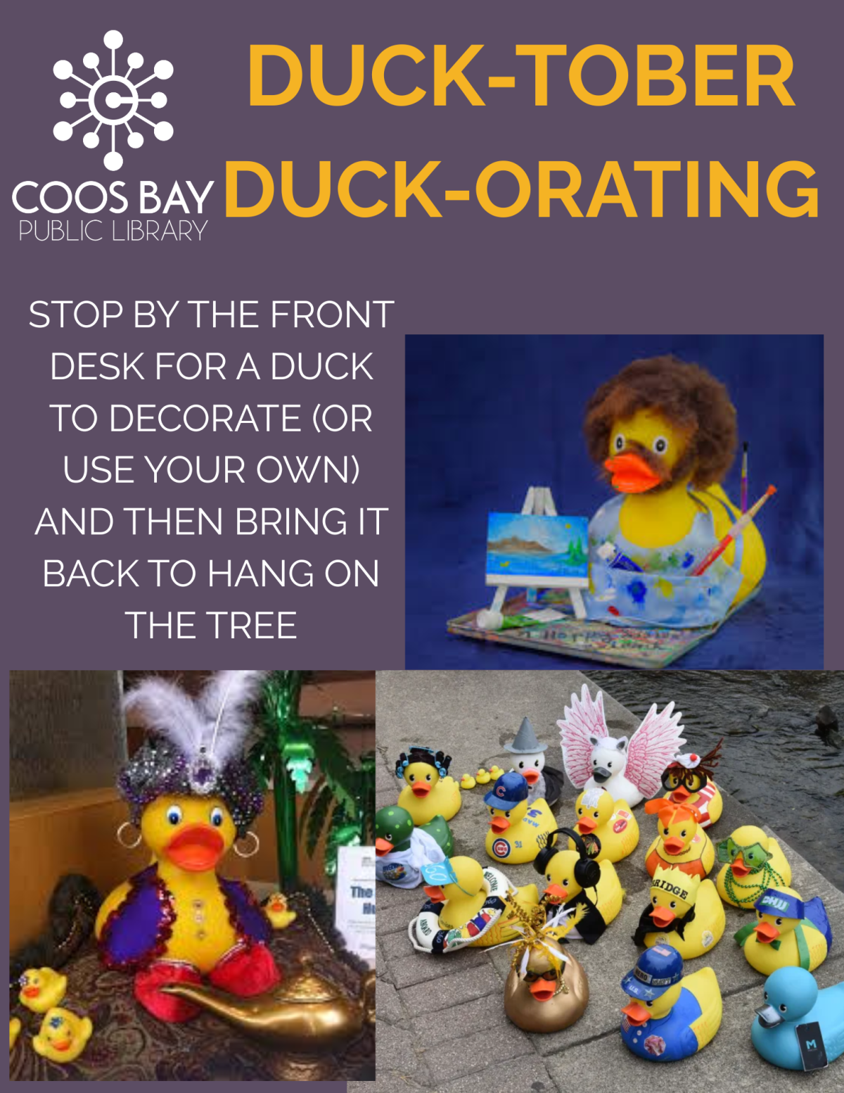 decorate a duck for Duck tober