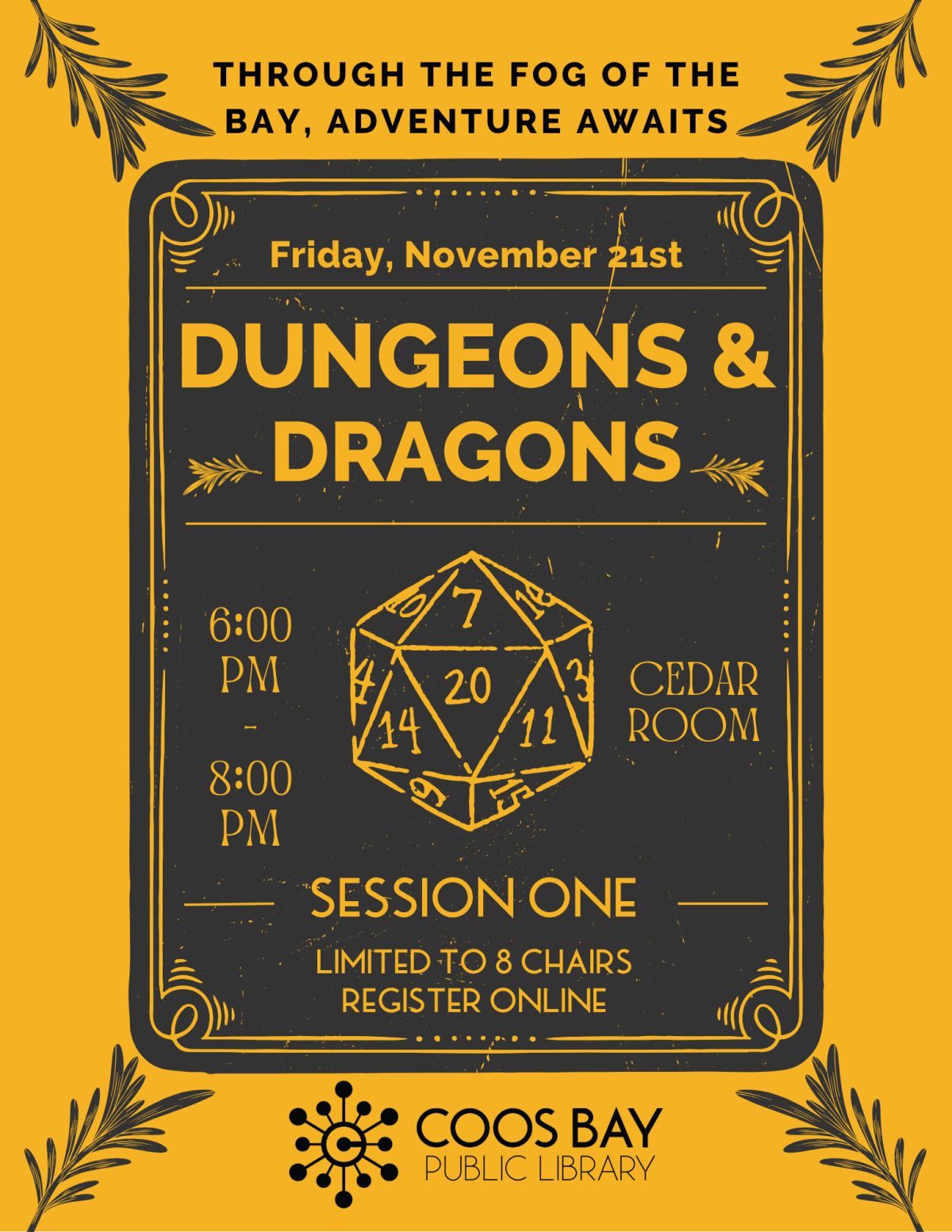 D&D Flyer for the ongoing campaign