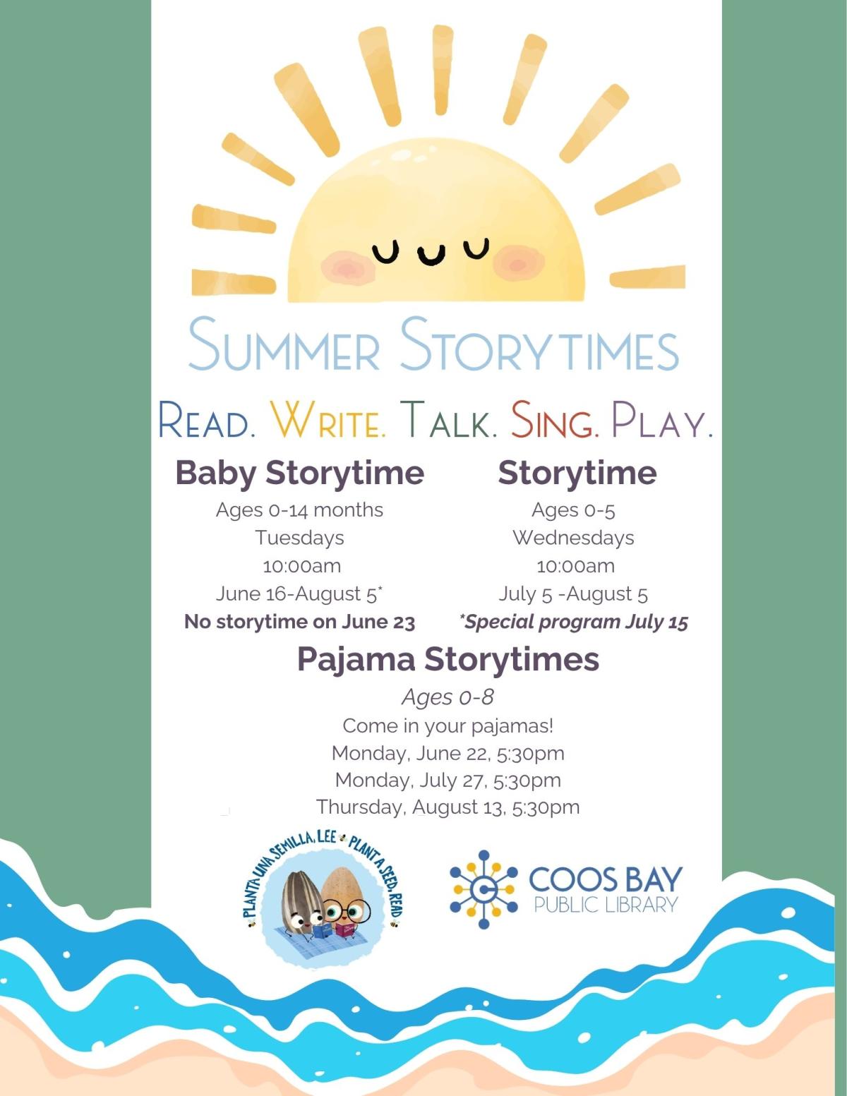 SRP 2026 Storytime 10:00am Wednesdays