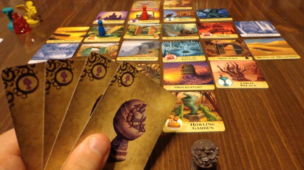 game pieces on table