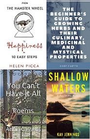 4 covers of author's books