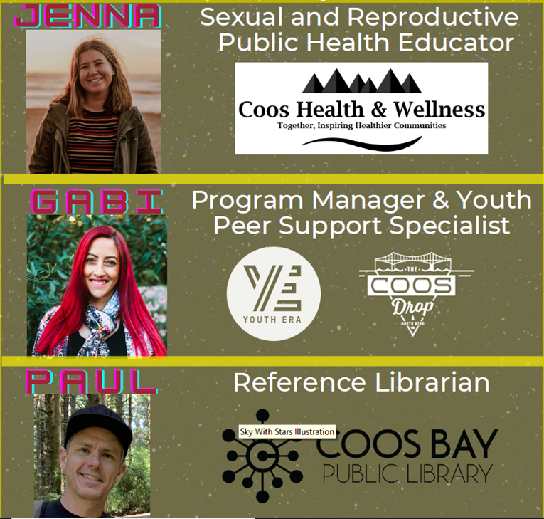 Headshots of Jenna, Gabi, and Paul accompanied by titles and logos