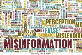 Misinformation word cloud