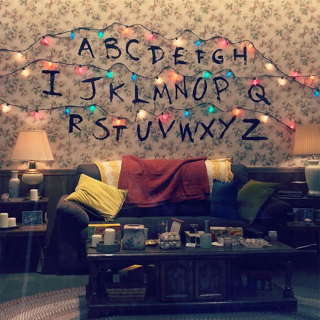 Alphabet with Christmas Lights
